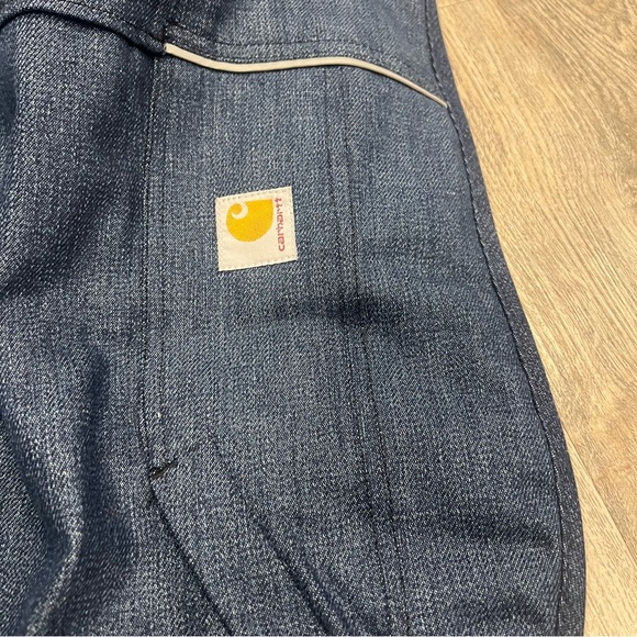 NEW Carhartt Blue Denim Insulated Dog Chore Coat Medium M Warmest Walking - Picture 3 of 13
